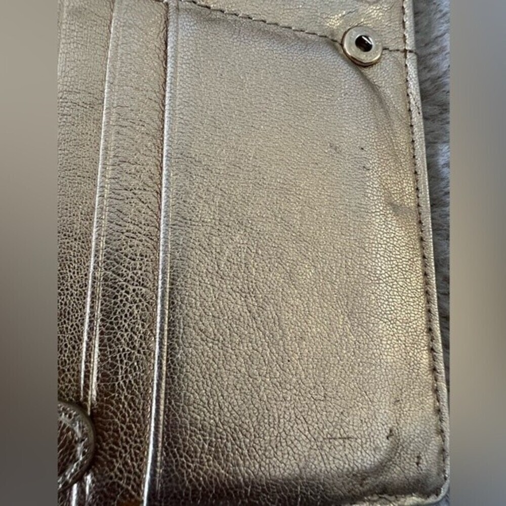 Michael Kors Metallic Gold Chain Crossbody Shoulder Bag Purse - Picture 7 of 13